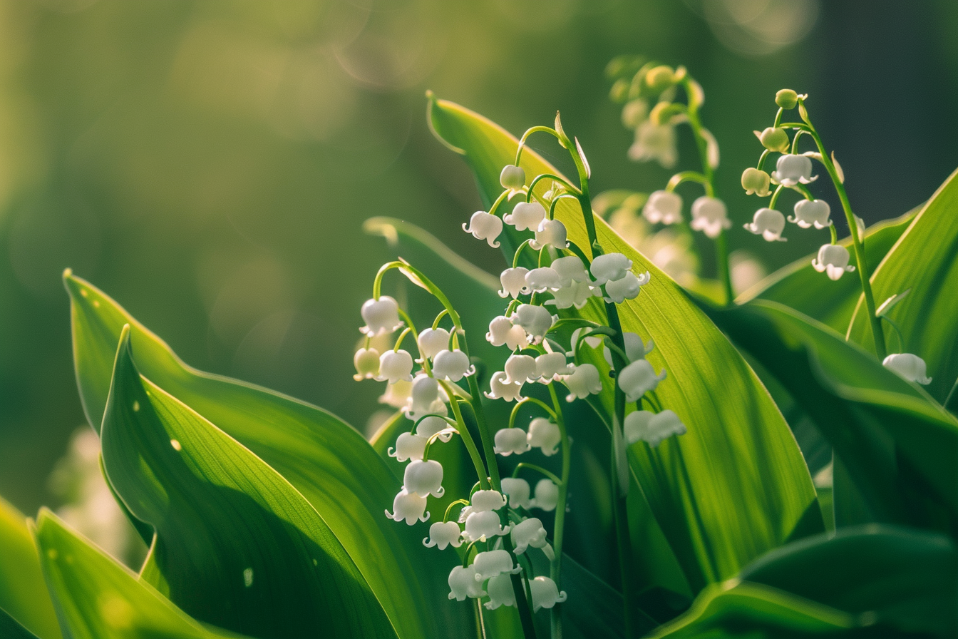Image gratuite 1er mai, fête travail, gros plan muguet, espoir 2