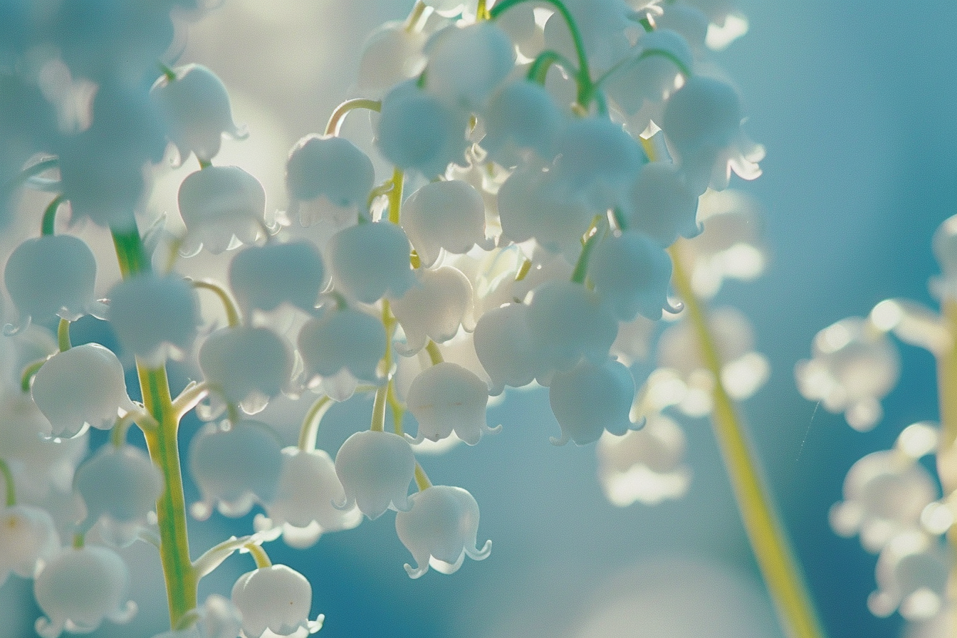 Image gratuite 1er mai, fête travail, gros plan muguet, joie 1