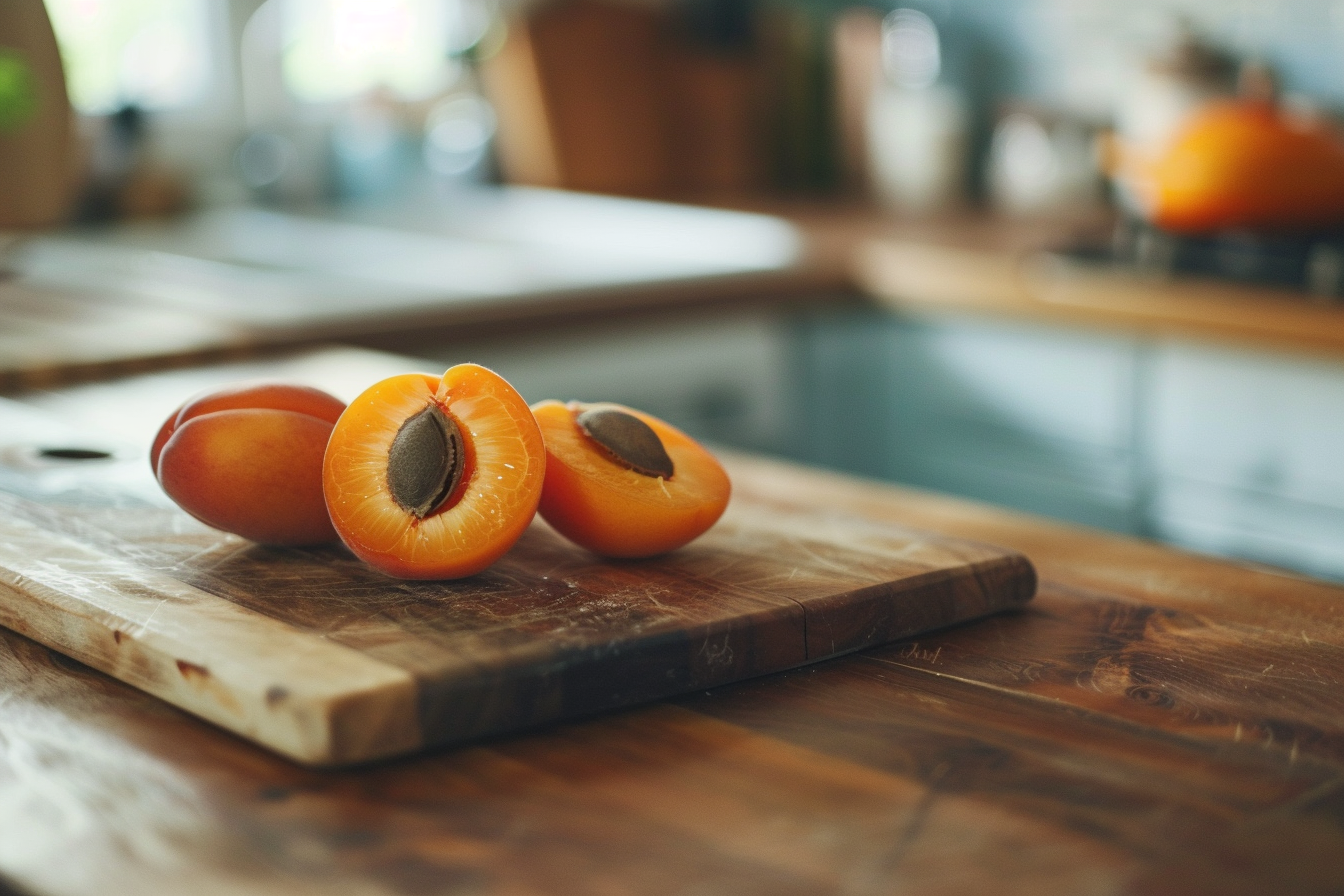 Image gratuite Abricot coupé en cuisine contemporaine 2