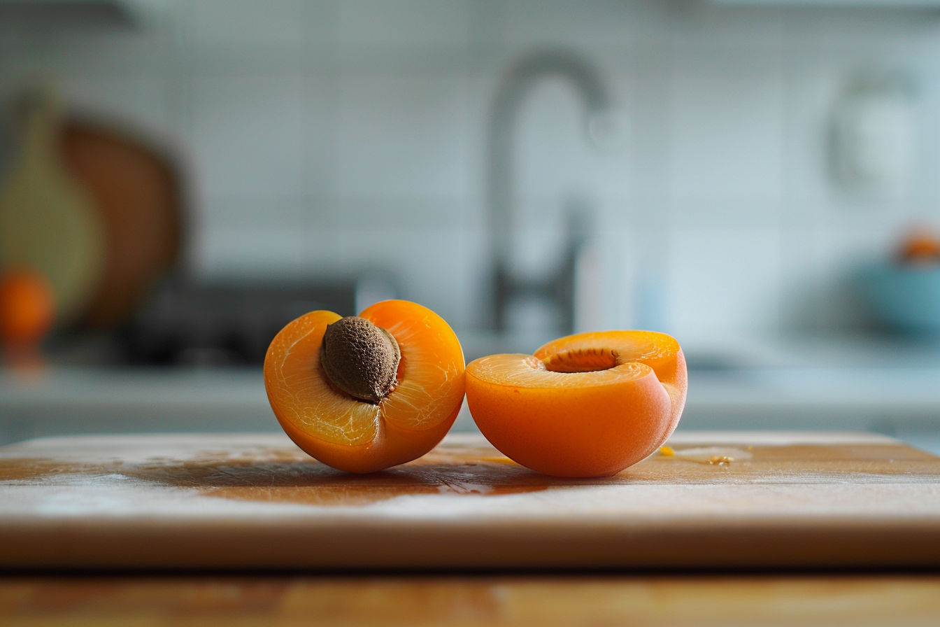 Image gratuite Abricot coupé en cuisine contemporaine 3