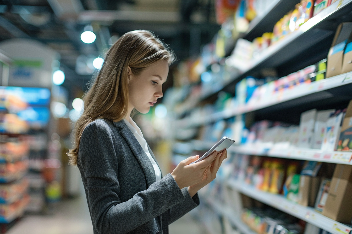 Image gratuite Acheteur de détail examinant produits 1