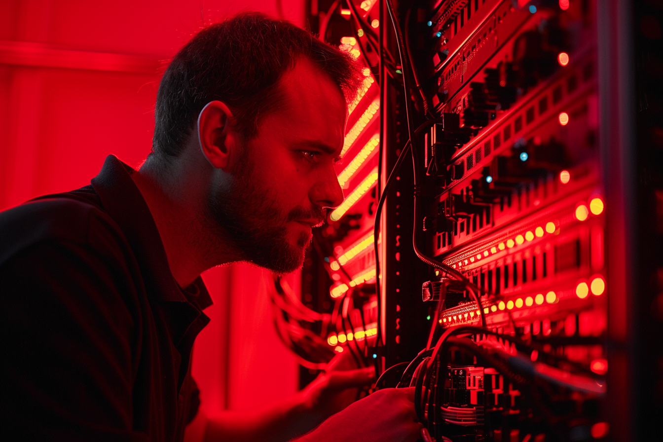 Image gratuite Administrateur système gérant les paramètres réseau 2