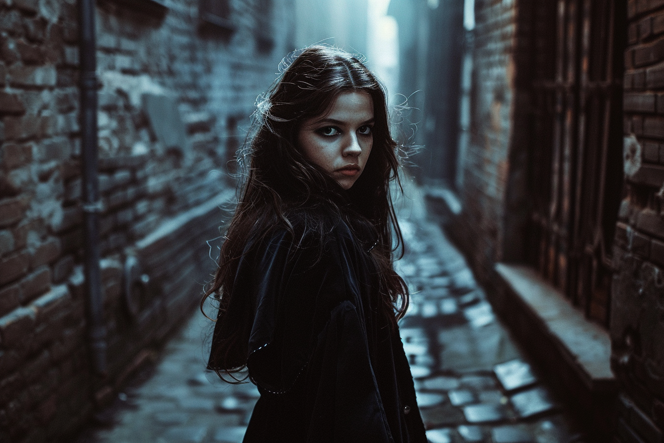 Image gratuite Ado vampire, ruelle sombre, ombres lugubres 2