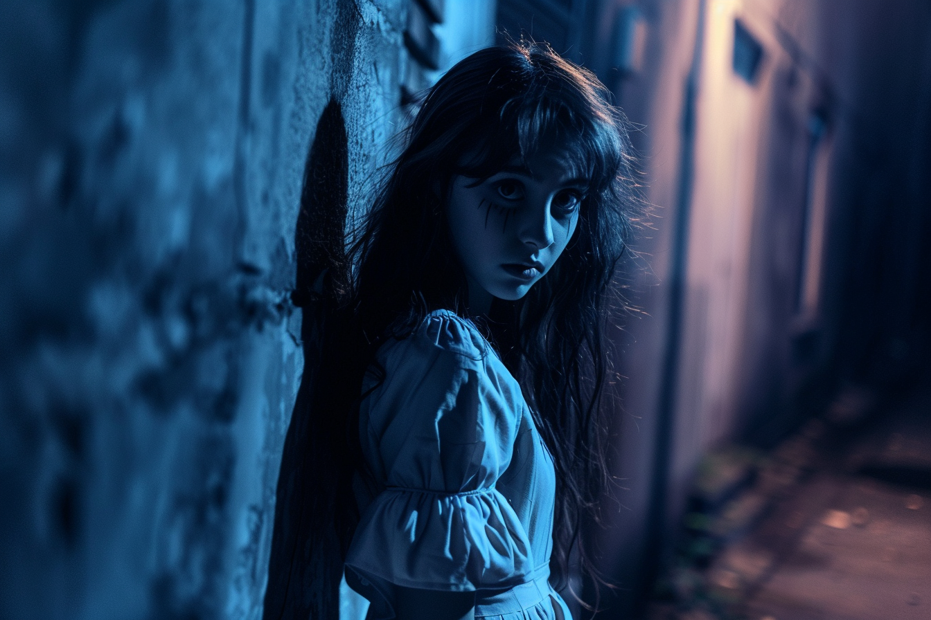 Image gratuite Ado vampire, ruelle sombre, ombres lugubres 3