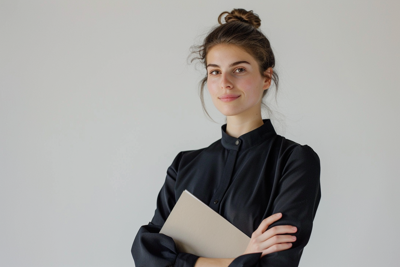 Image gratuite Agent commerciale, robe noire, dossier 3