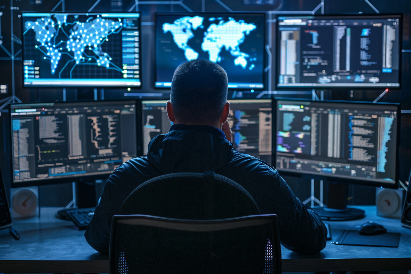 Image gratuite Analyste cybersécurité: détection attaques réseau 1