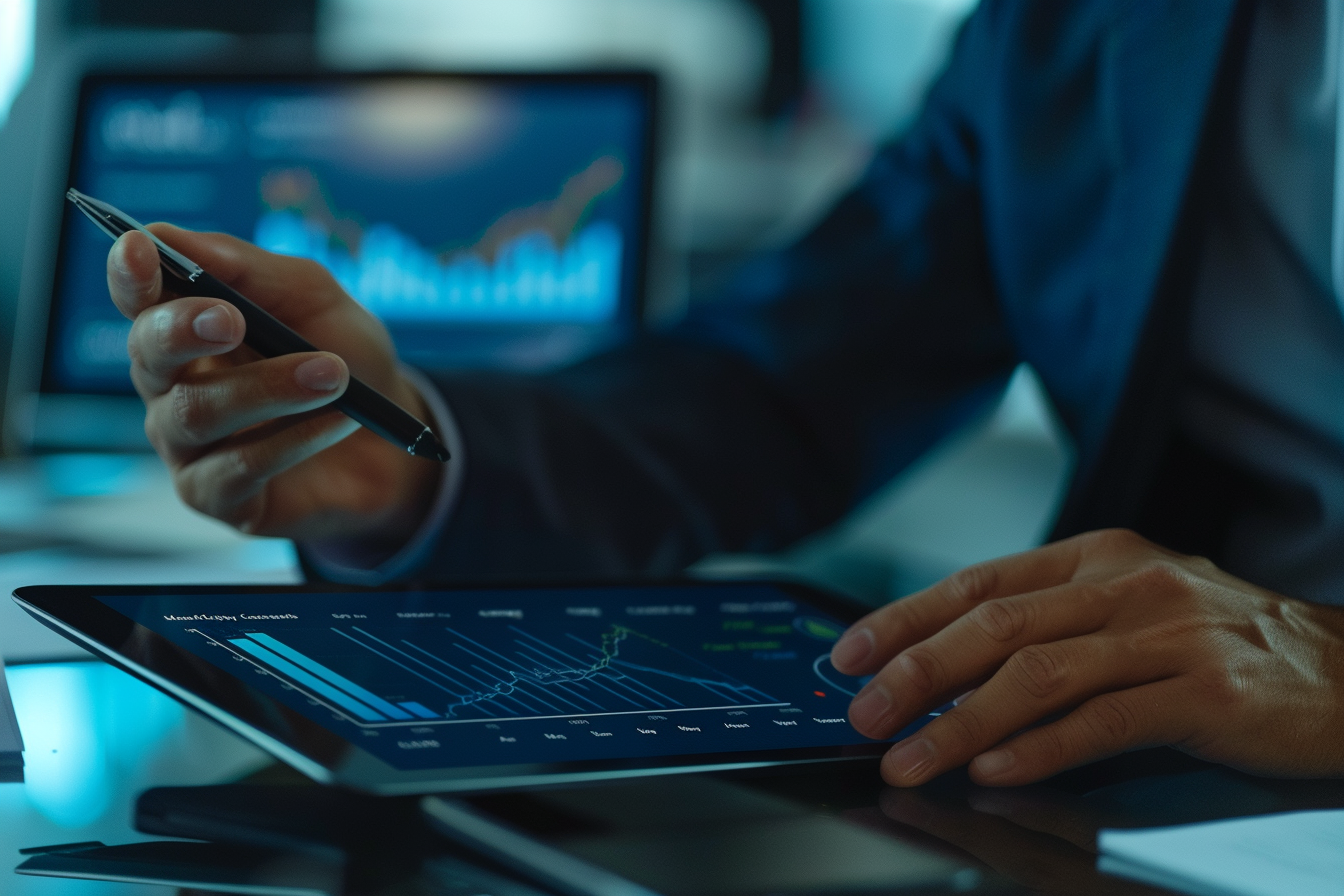 Image gratuite Analyste données tablette 1