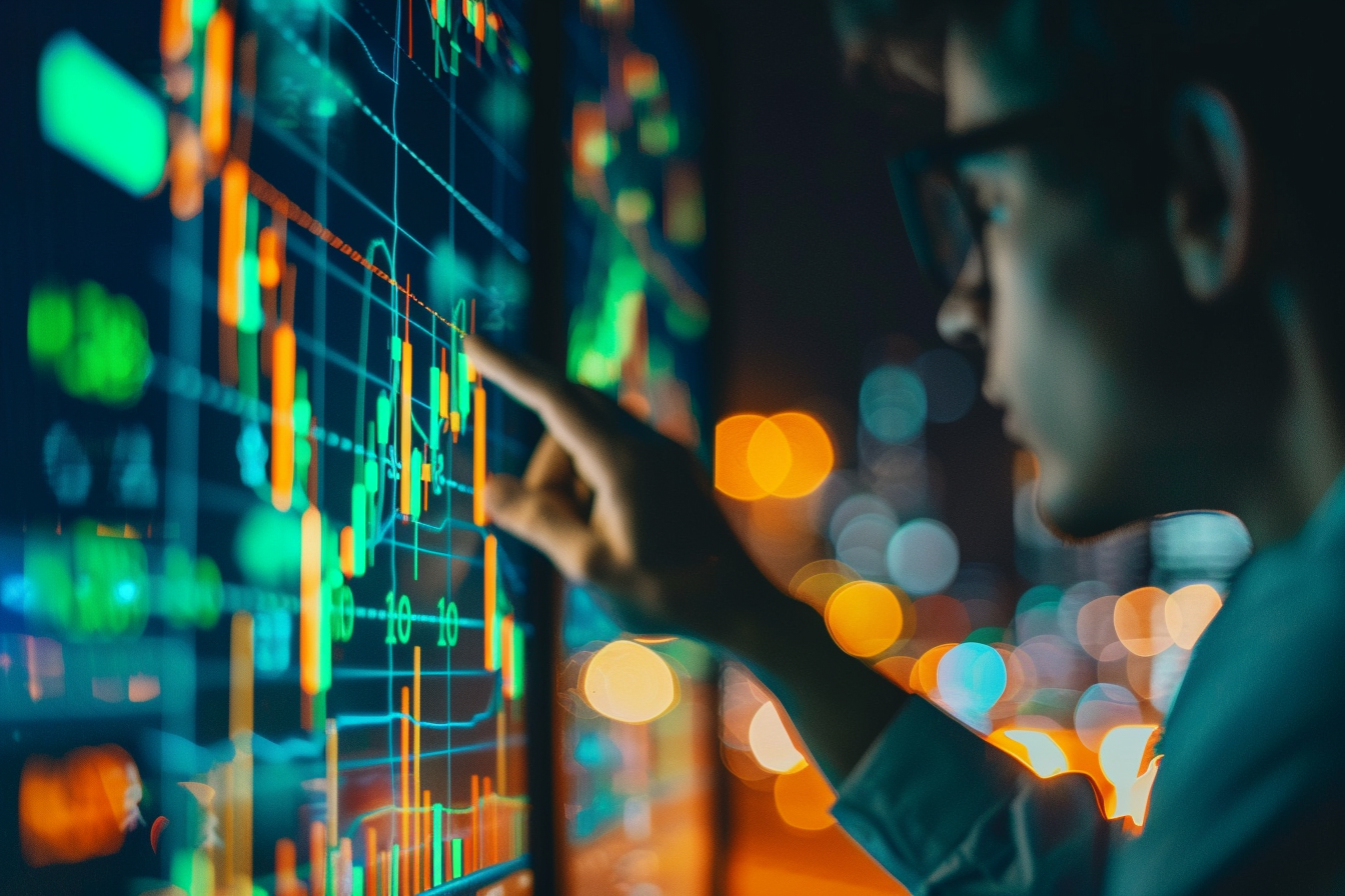 Image gratuite Analyste financier examinant des graphiques 4