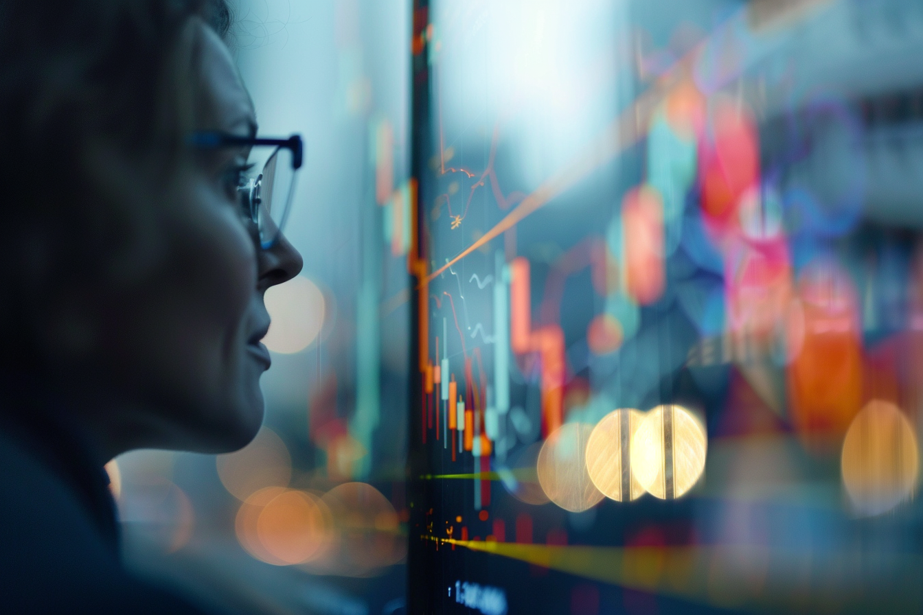 Image gratuite Analyste financier examinant des graphiques 9