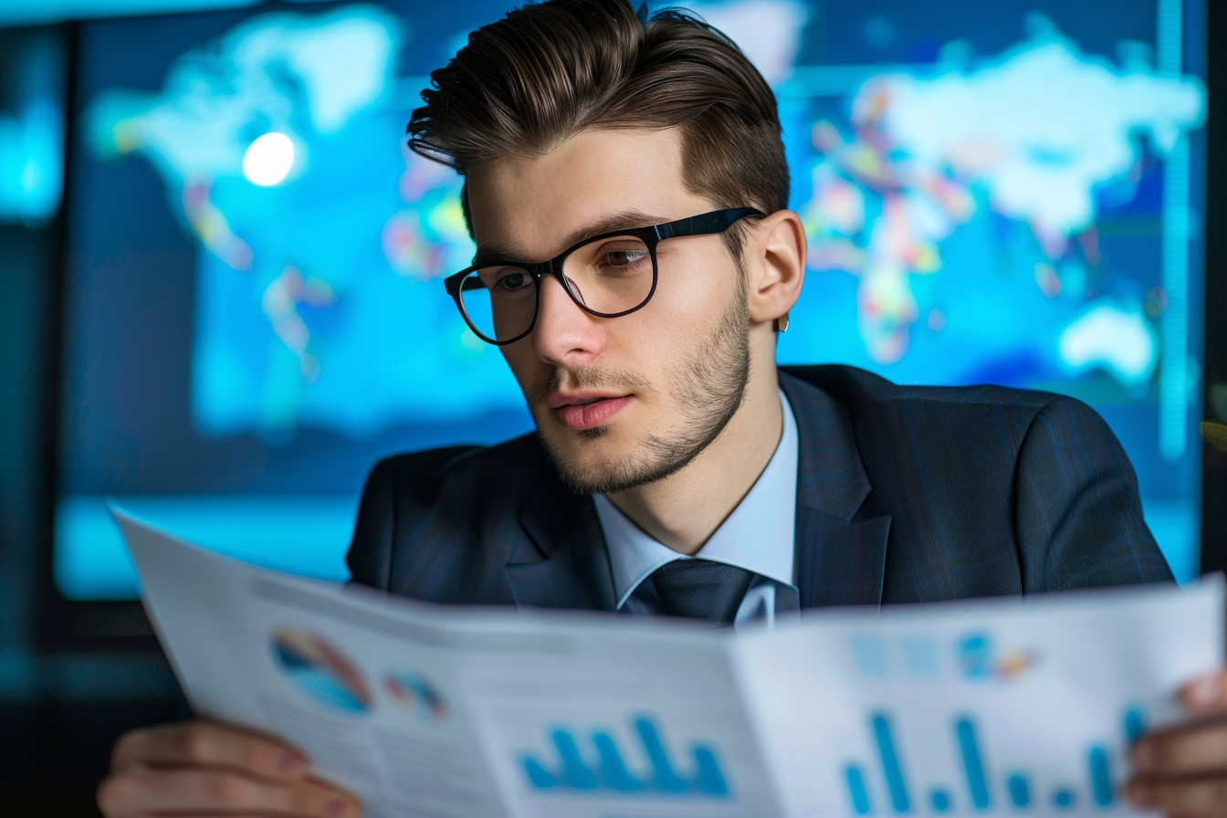 Image gratuite Analyste financier présentant un rapport 1