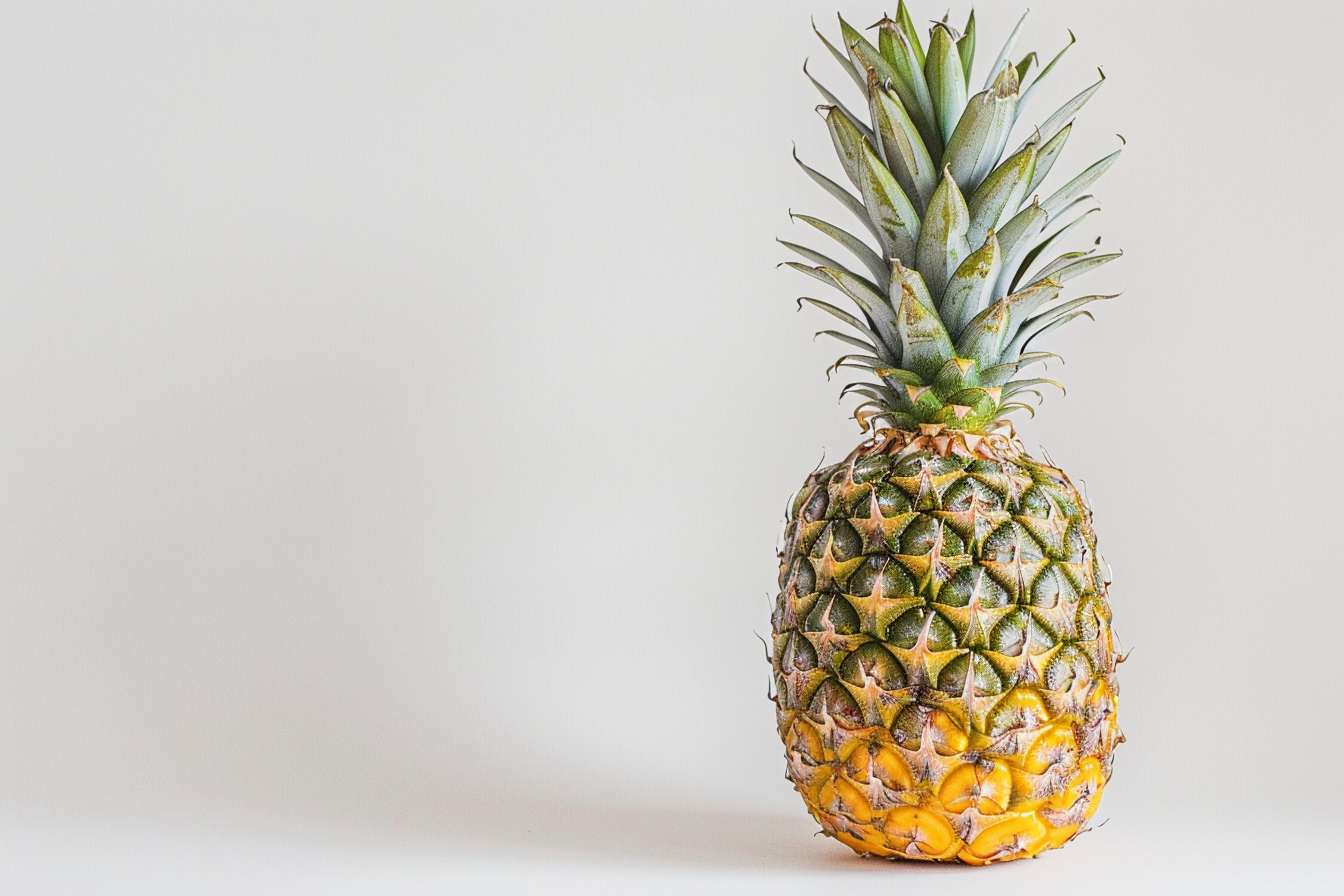 Image gratuite Ananas entier sur fond blanc 1