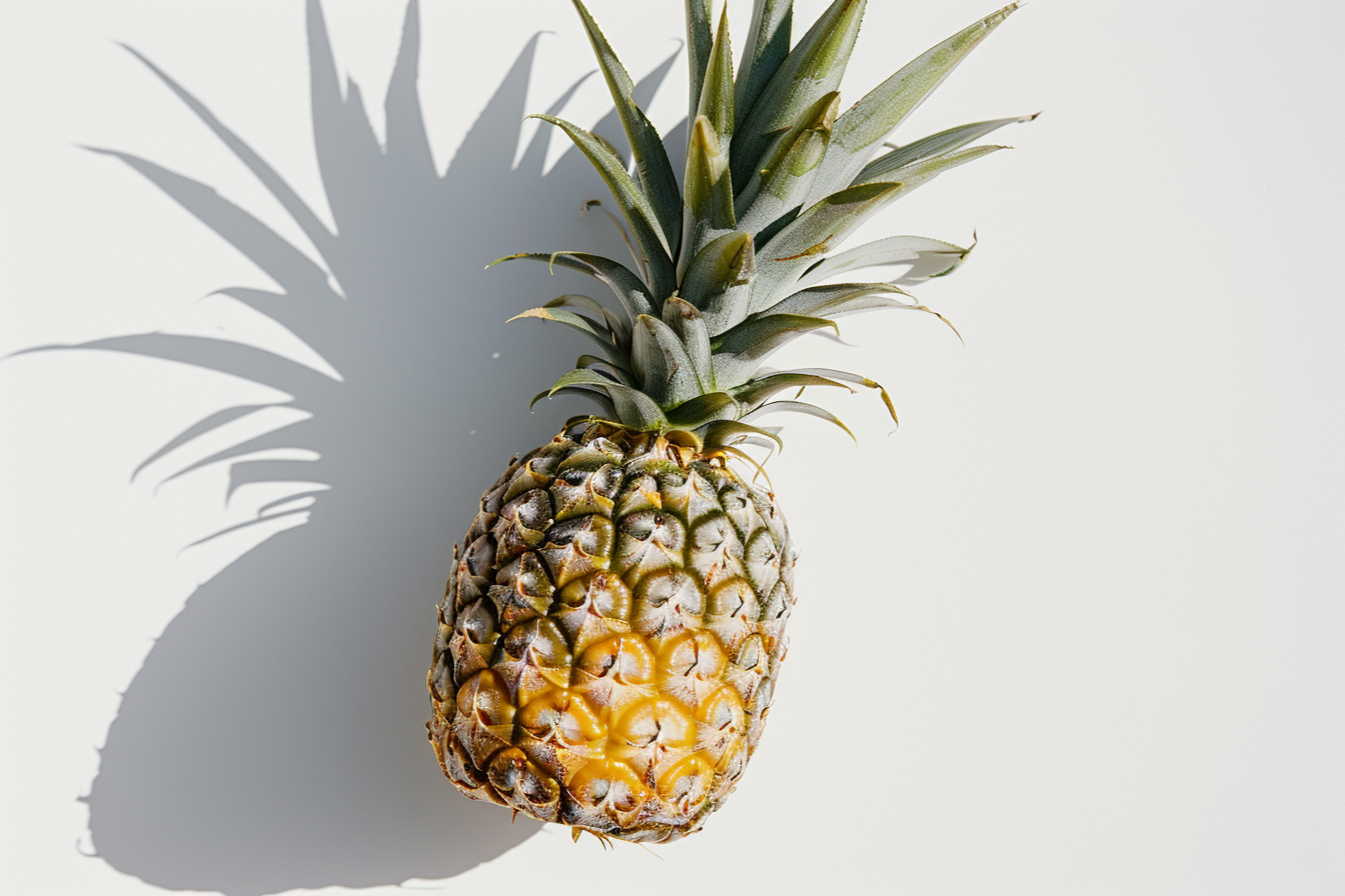 Image gratuite Ananas entier sur fond blanc 4