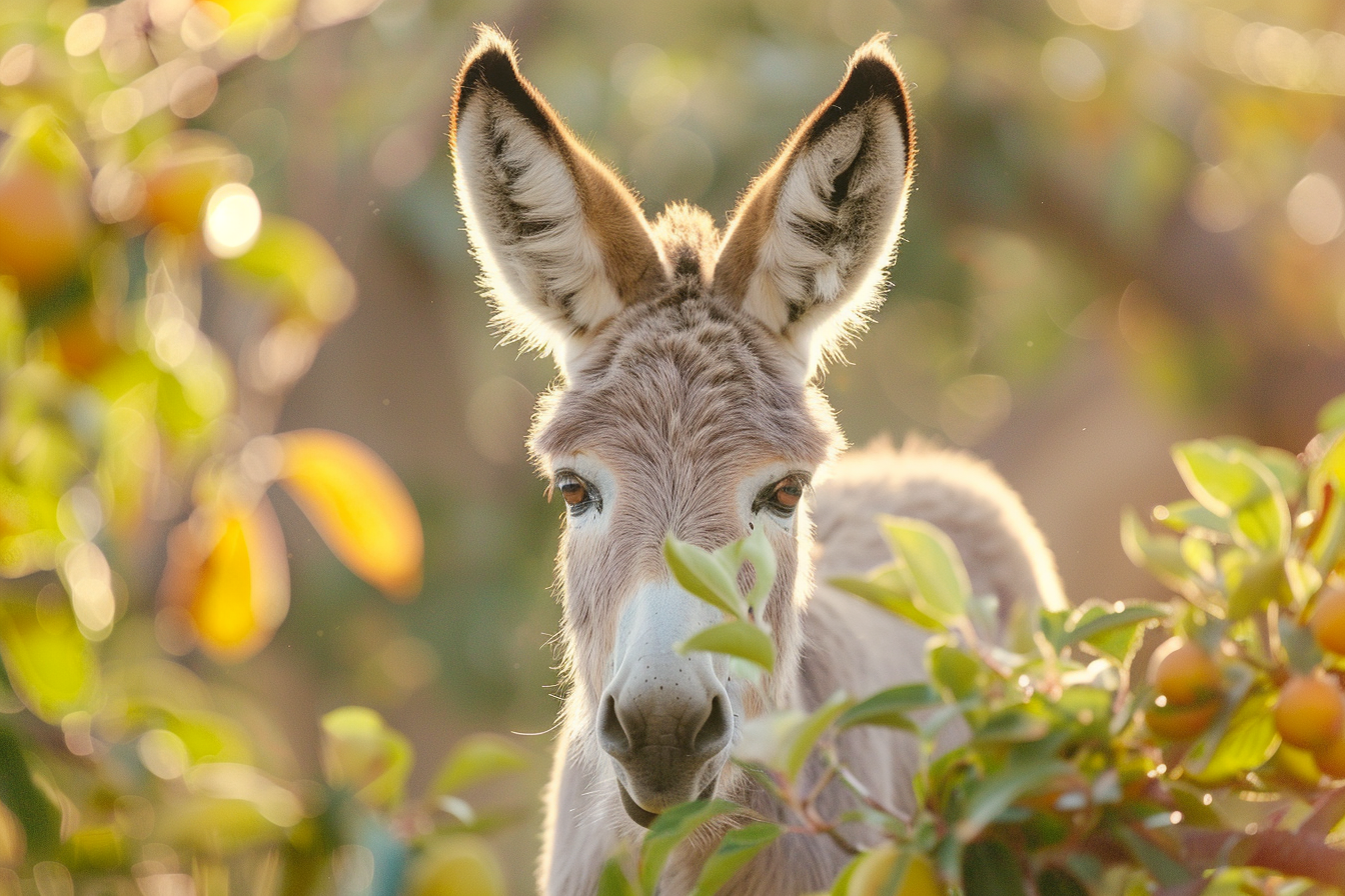 Image gratuite Âne dans prairie verdoyante 3