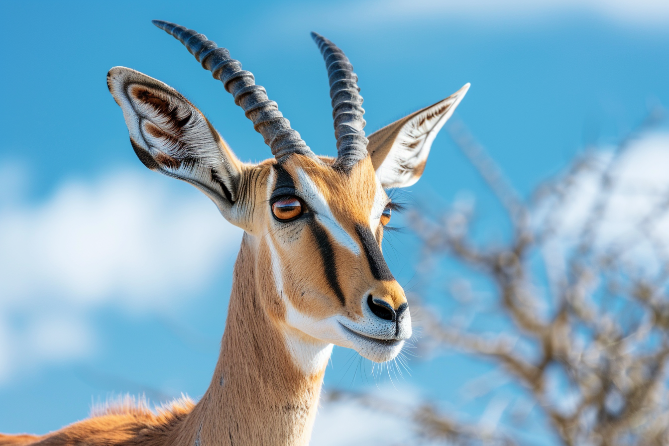 Image gratuite Antilope curieuse explorant paysage 2
