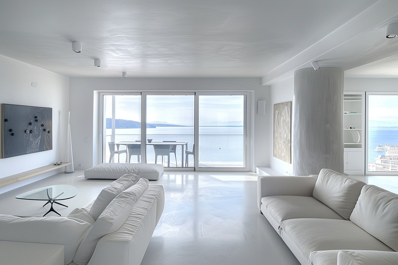 Image gratuite Appartement minimaliste, Nice, vue mer 1