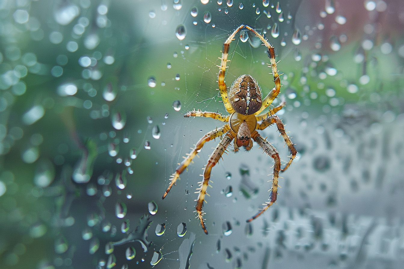 Image gratuite Araignée et pluie 2