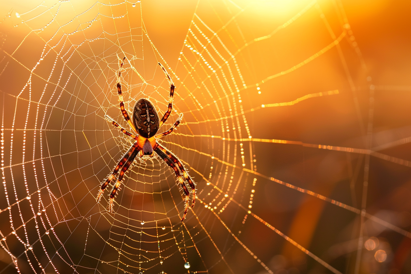 Image gratuite Araignée tissant sa toile 1