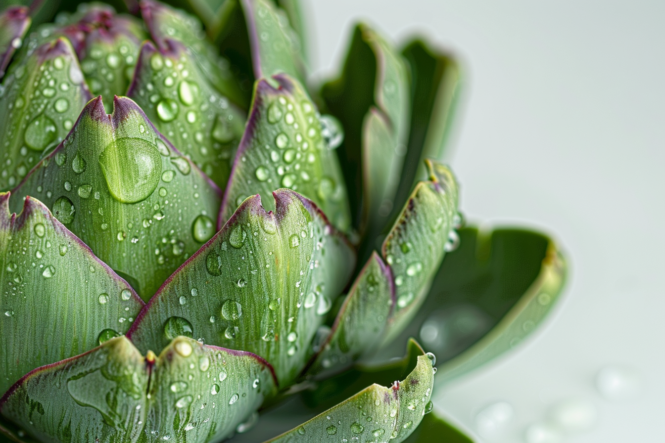 Image gratuite Artichauts avec gouttelettes d&rsquo;eau 2