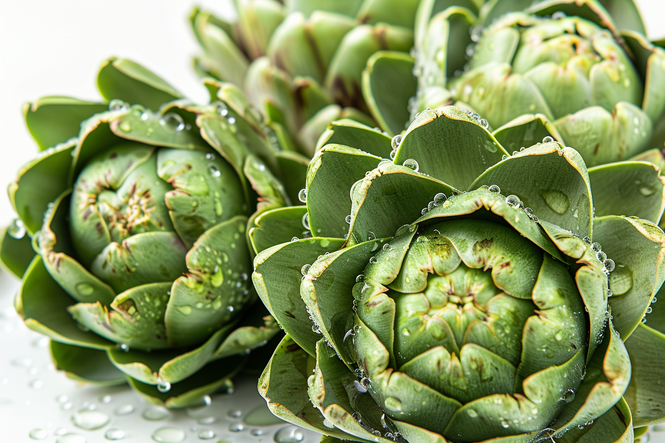 Image gratuite Artichauts avec gouttelettes d&rsquo;eau 4