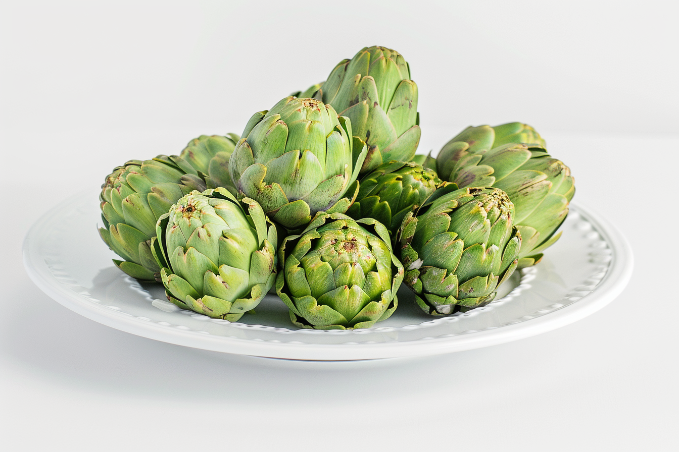 Image gratuite Artichauts sur assiette blanche 5