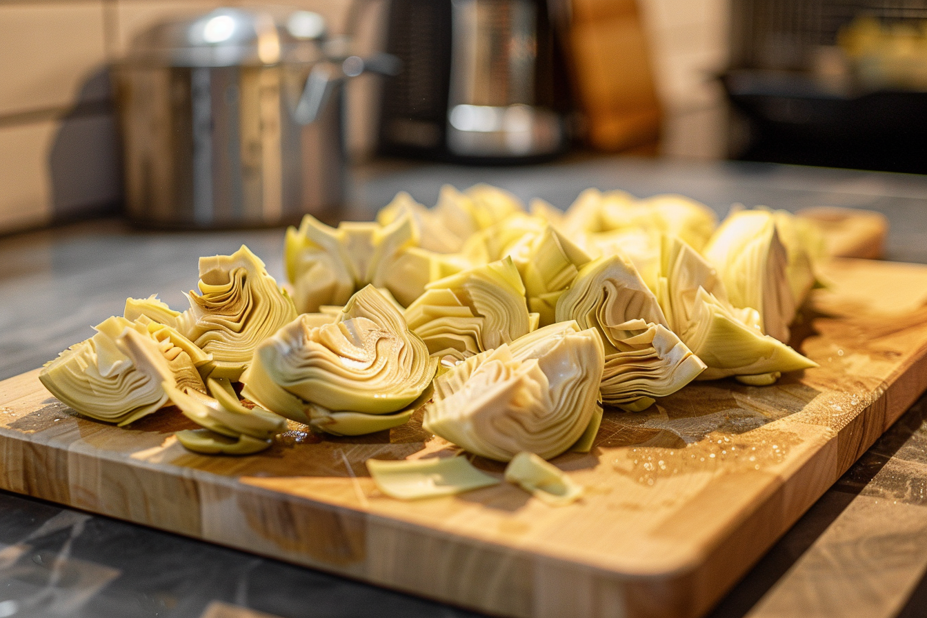 Image gratuite Artichauts tranchés en cuisine 1