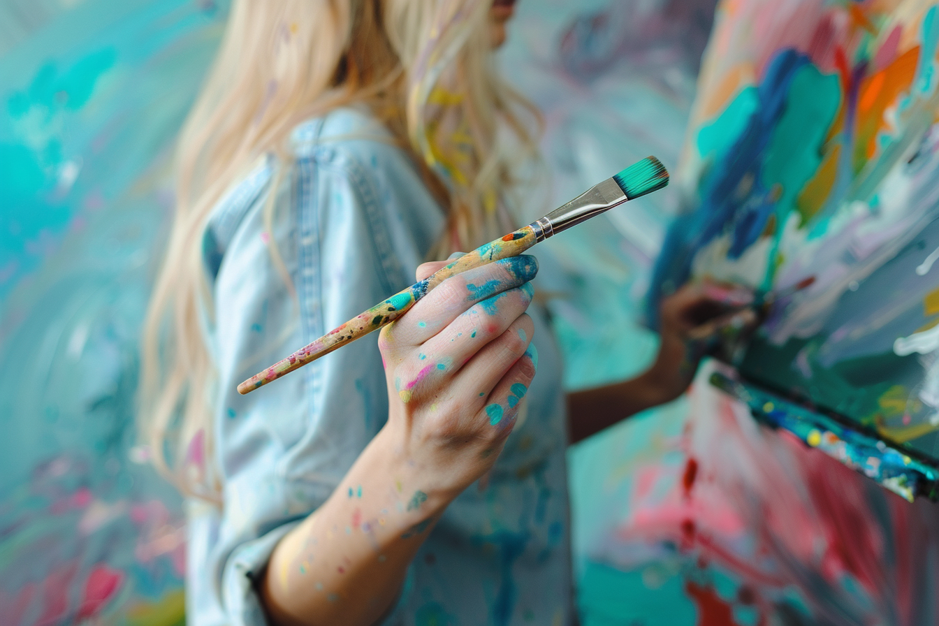 Image gratuite Artiste visuel avec pinceau 2