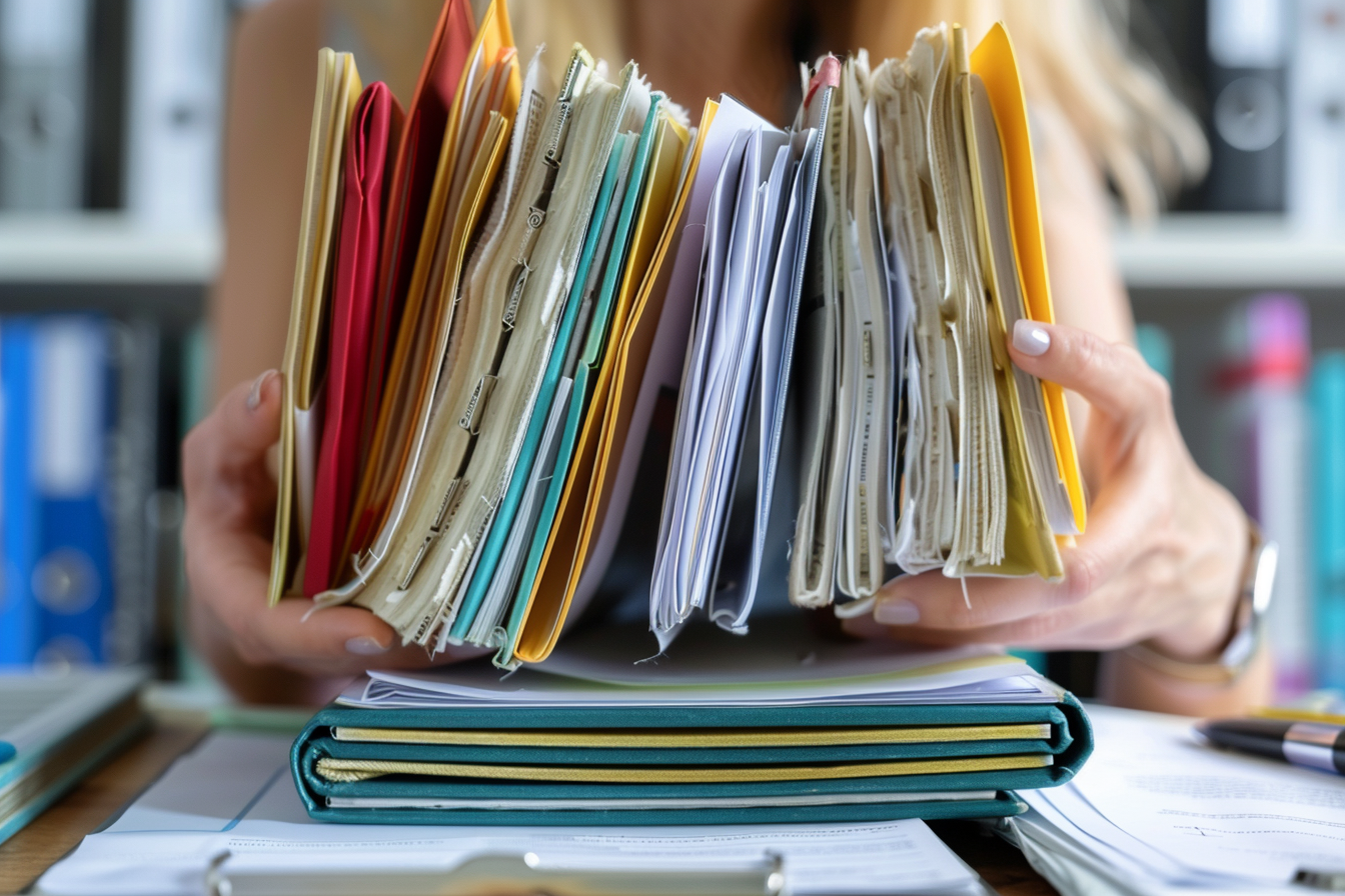 Image gratuite Assistant juridique organisant dossiers 4