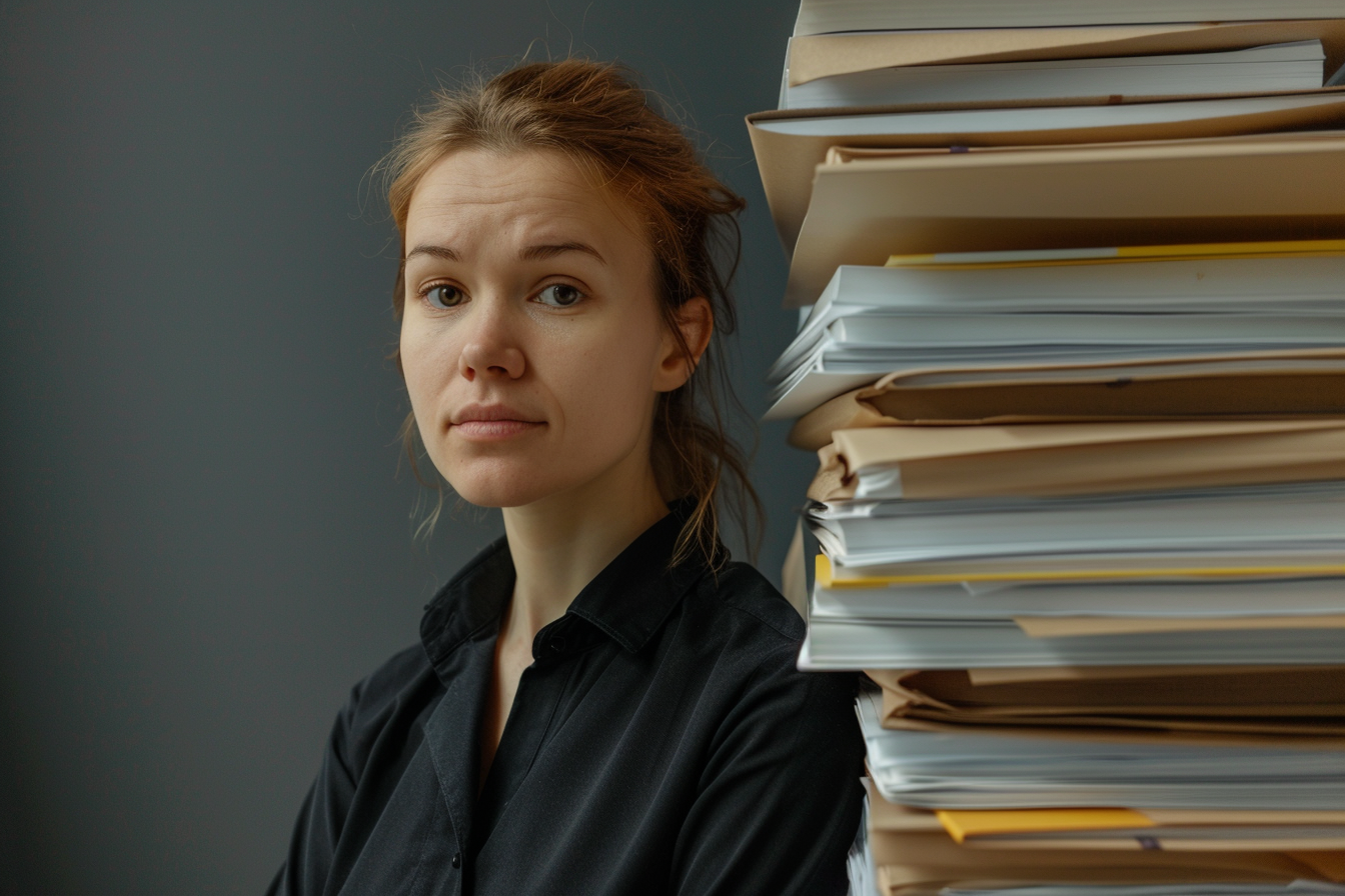 Image gratuite Assistant juridique tenant documents 1