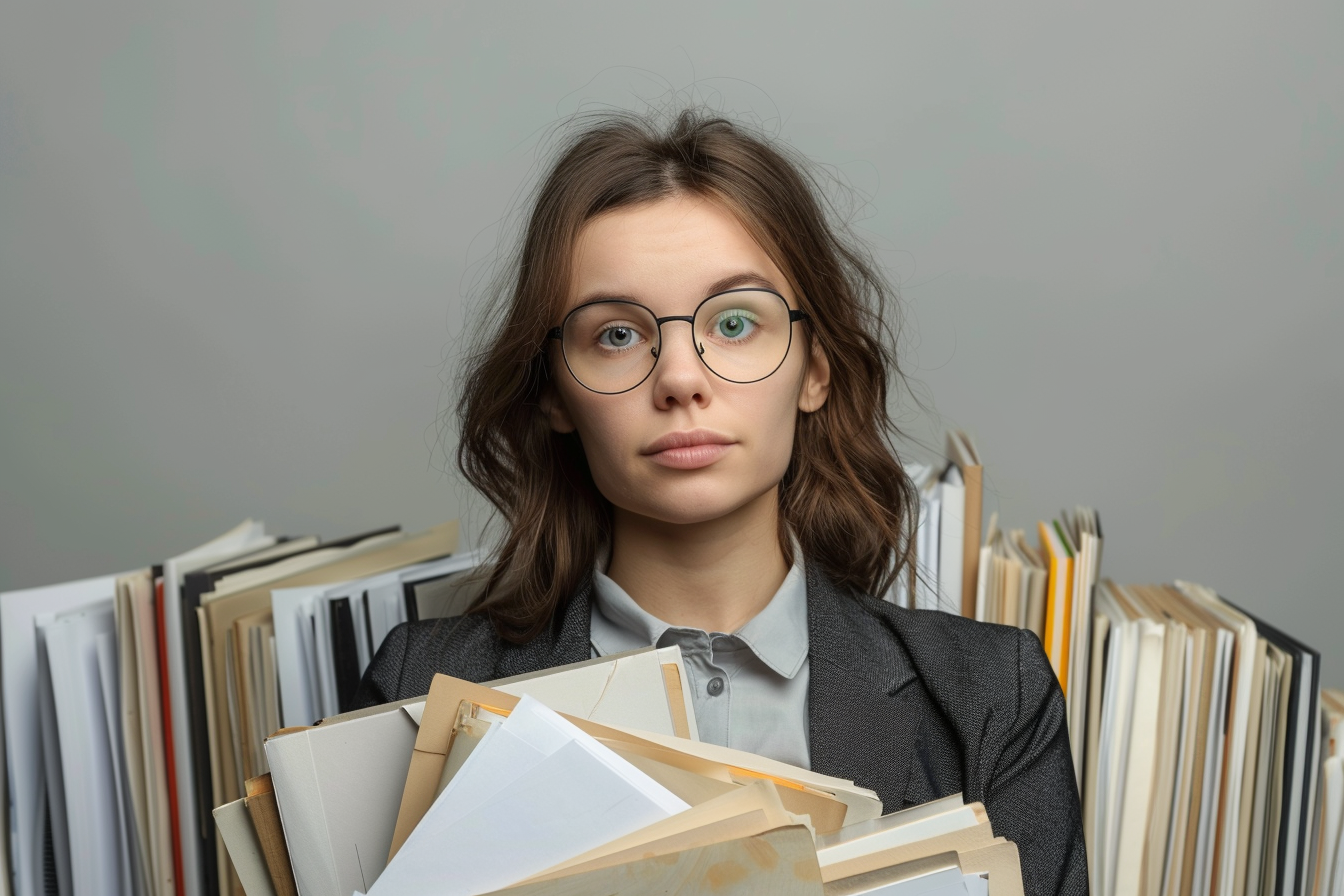 Image gratuite Assistant juridique tenant documents 2