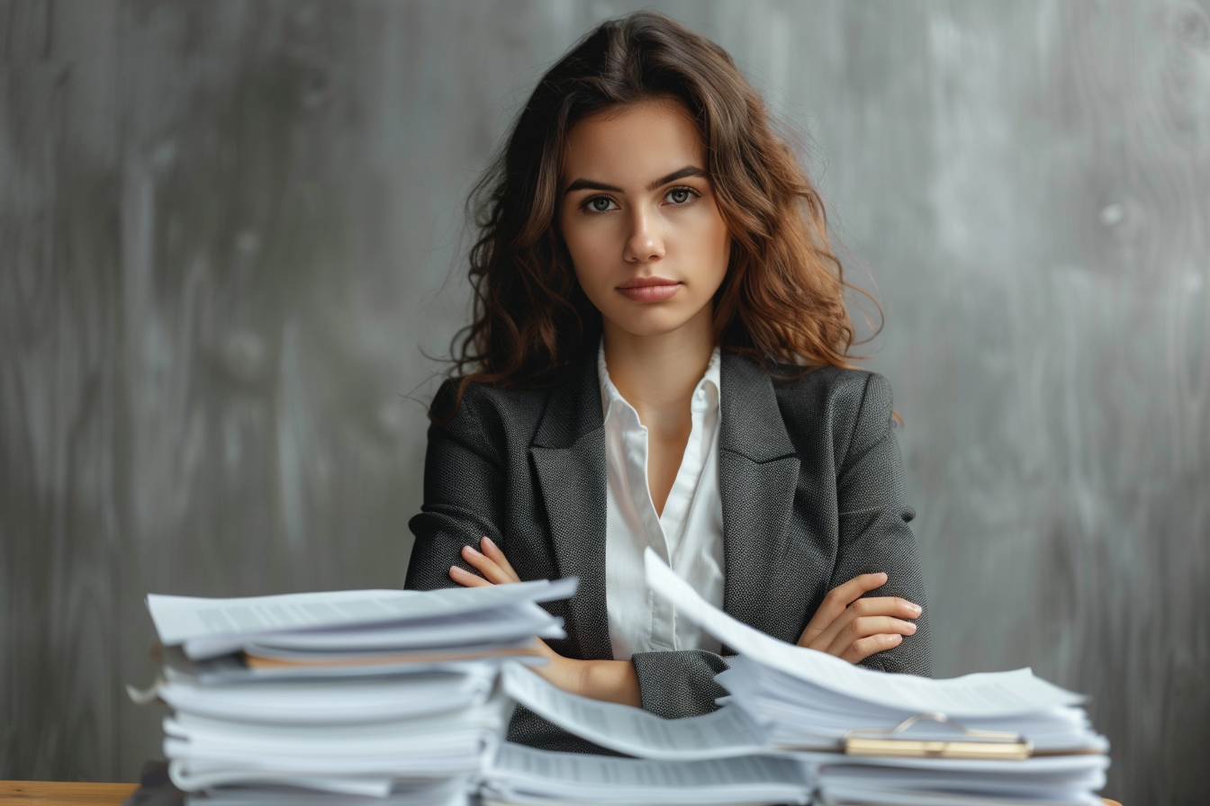 Image gratuite Assistant juridique tenant documents 5