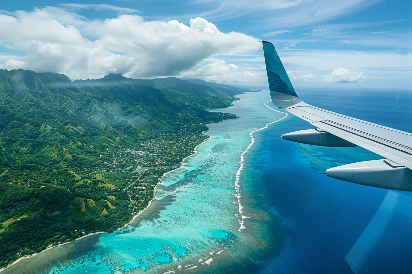 Image gratuite Avion et île tropicale 4