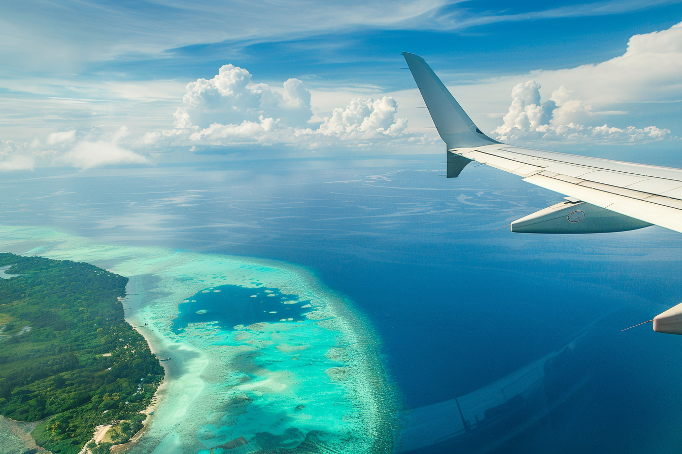 Image gratuite Avion et île tropicale 5