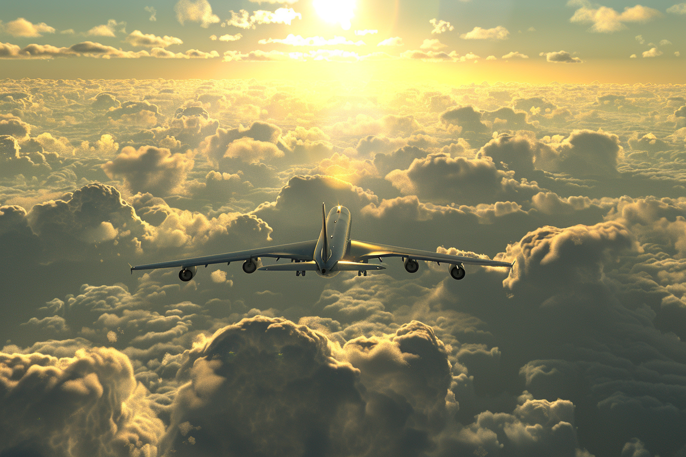 Image gratuite Avion et nuages 2