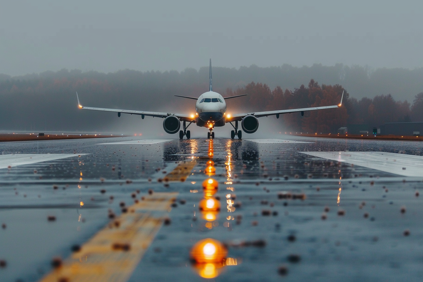 Image gratuite Avion sous la pluie 1