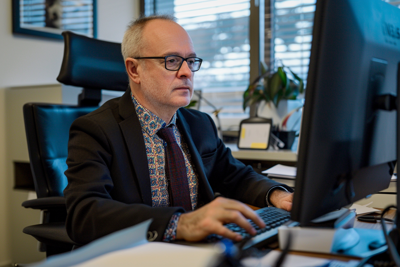 Image gratuite Avocat d&rsquo;entreprise examinant contrats 2