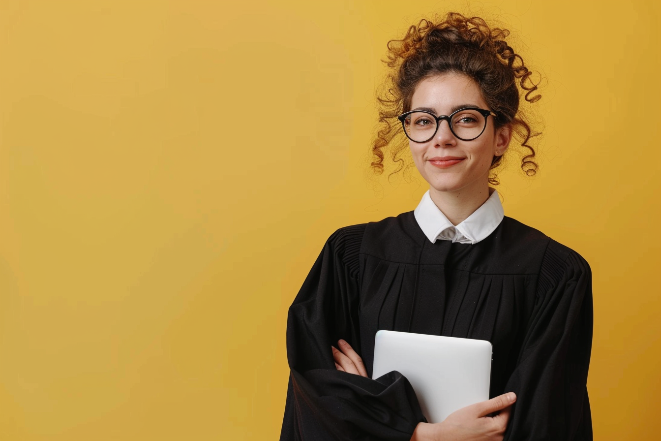 Image gratuite Avocat d&rsquo;entreprise tenant ordinateur 1