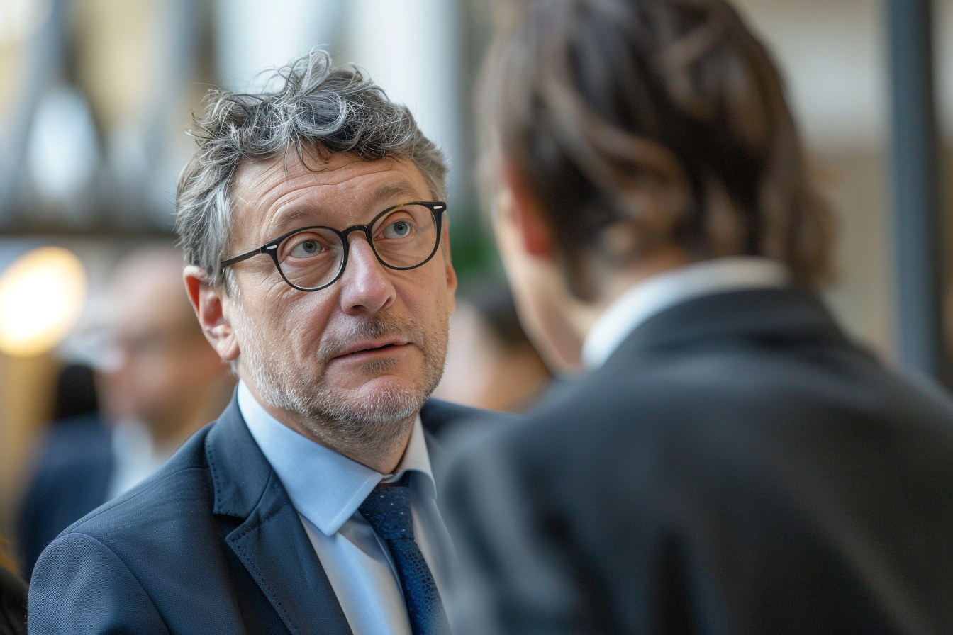 Image gratuite Avocat défense publique discutant dossier 5