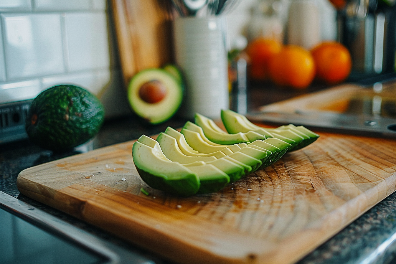 Image gratuite Avocat tranché en cuisine moderne 3