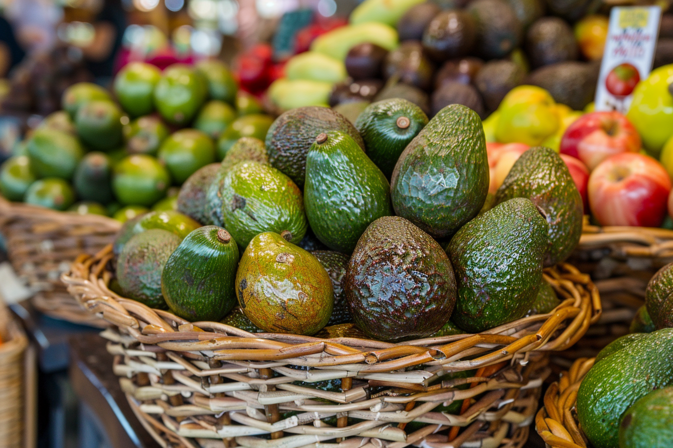 Image gratuite Avocats au marché local 3