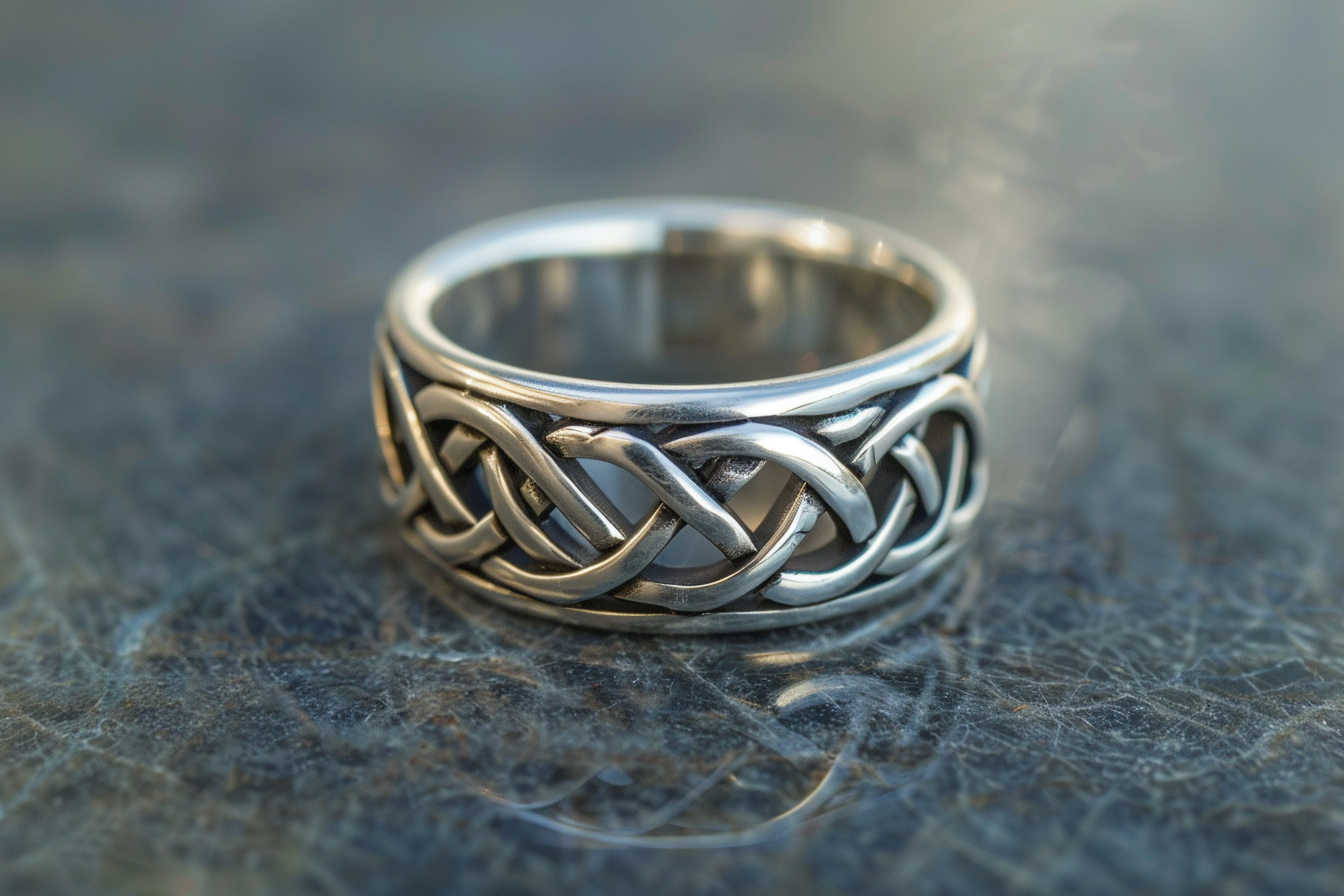 Image gratuite Bague argent artisanale nœuds celtiques 1
