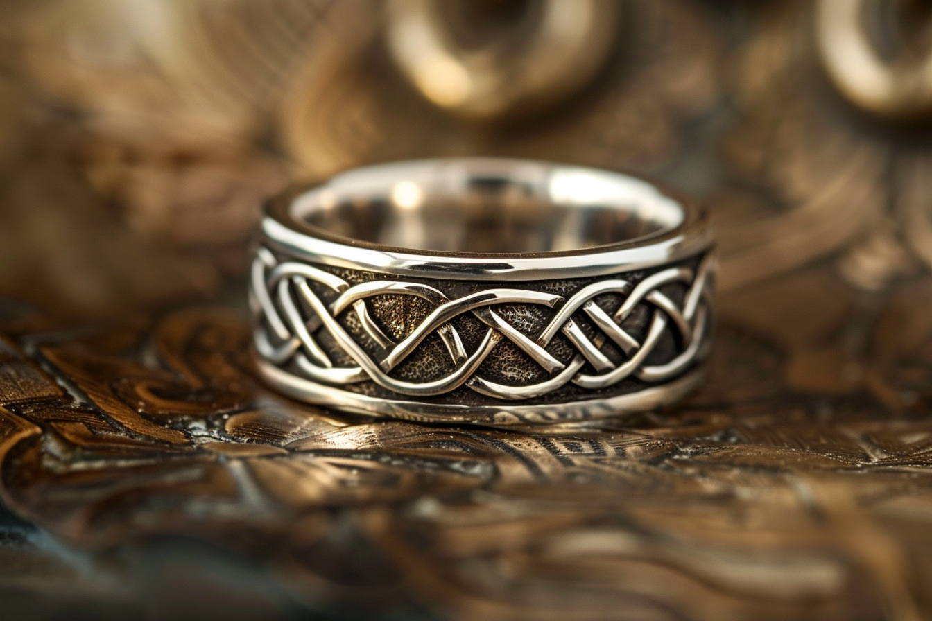 Image gratuite Bague argent artisanale nœuds celtiques 2