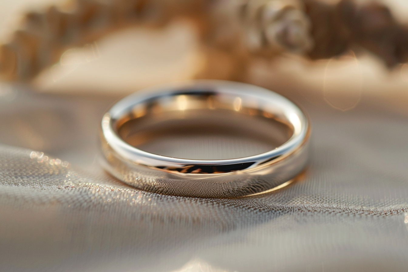 Image gratuite Bague or blanc minimaliste 2