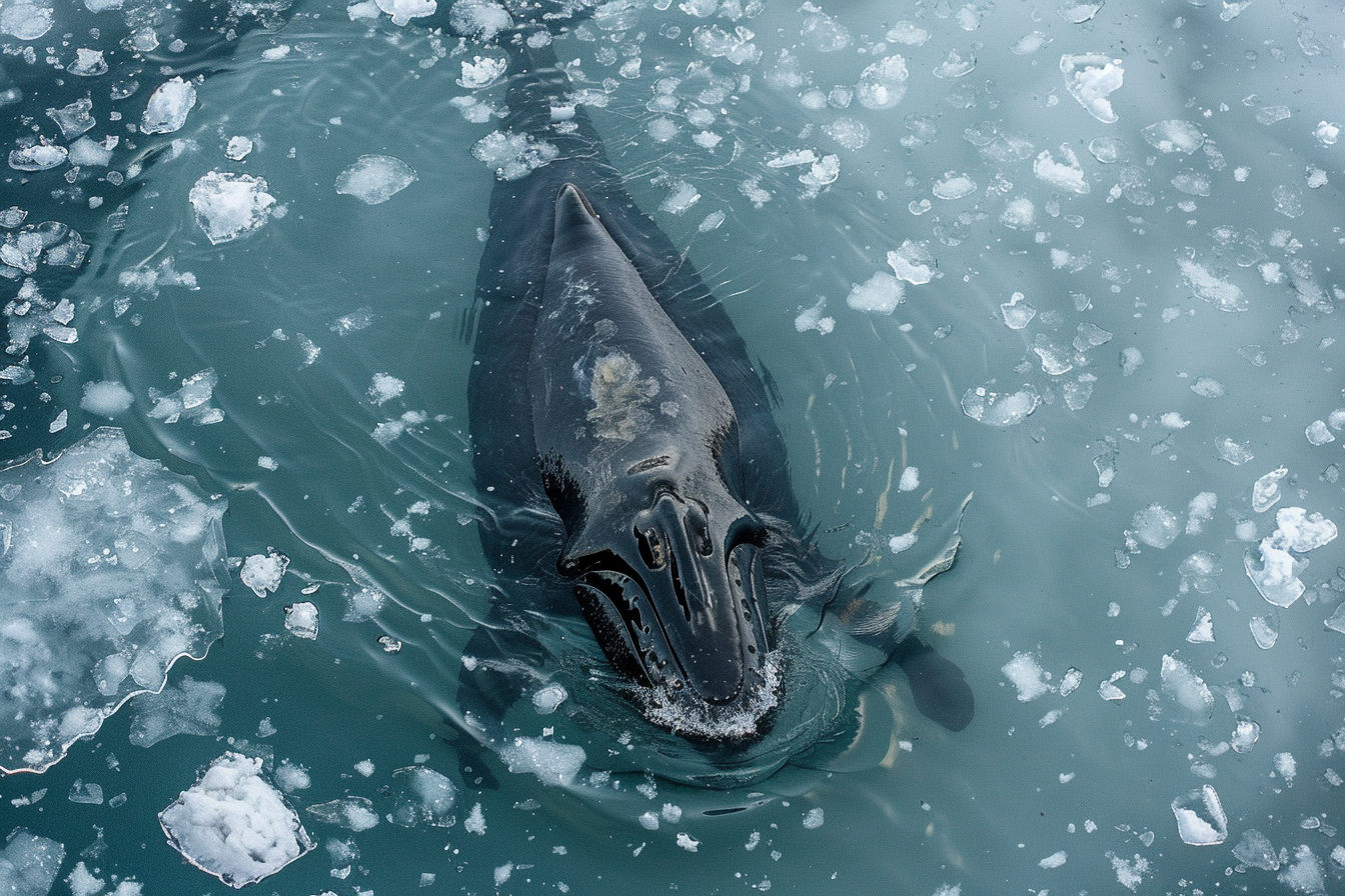 Image gratuite Baleine boréale en Arctique 1