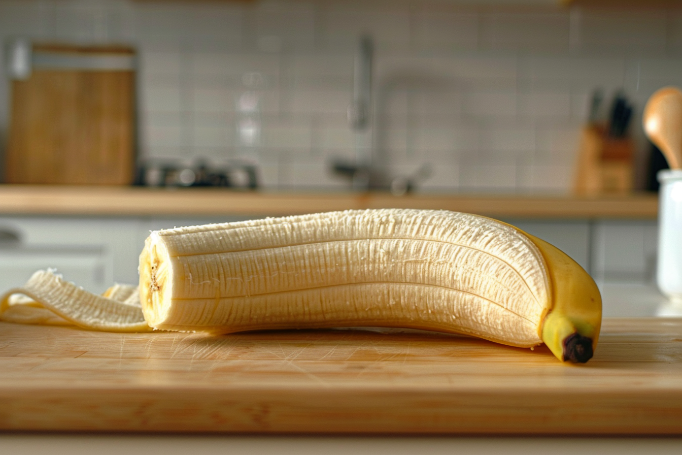 Image gratuite Banane coupée en cuisine moderne 1