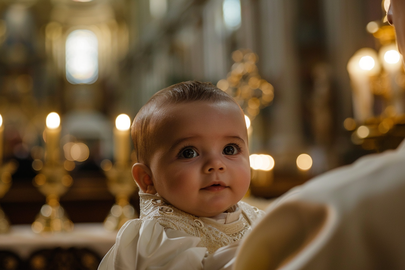 Image gratuite Bébé garçon en tenue blanche 1