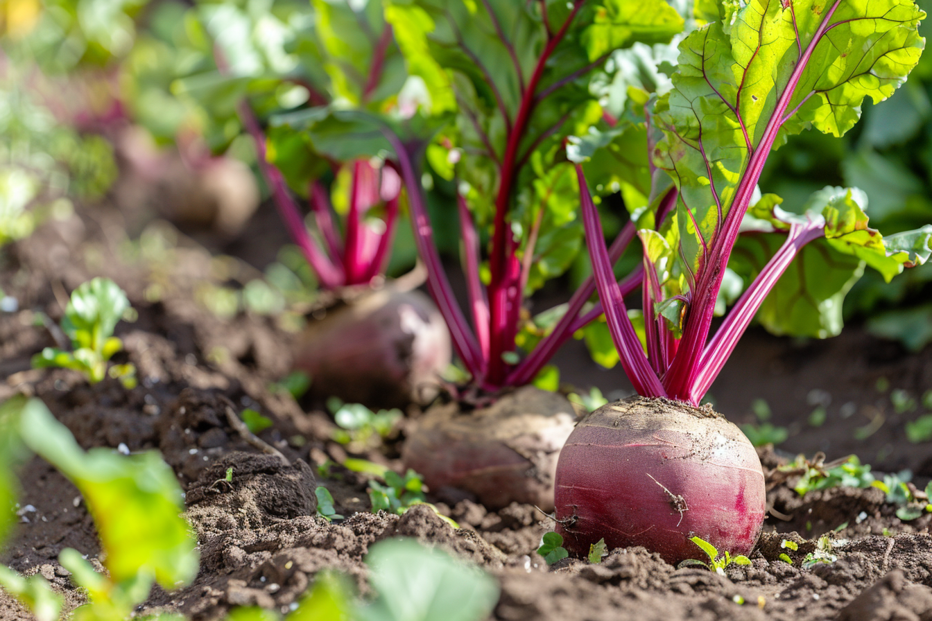 Image gratuite Betteraves dans jardin ensoleillé 3