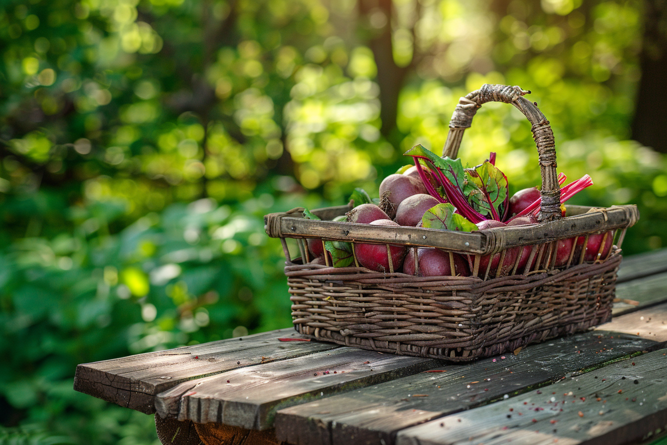 Image gratuite Betteraves dans panier rustique 2