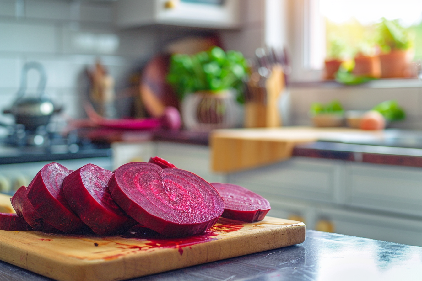 Image gratuite Betteraves tranchées en cuisine 1