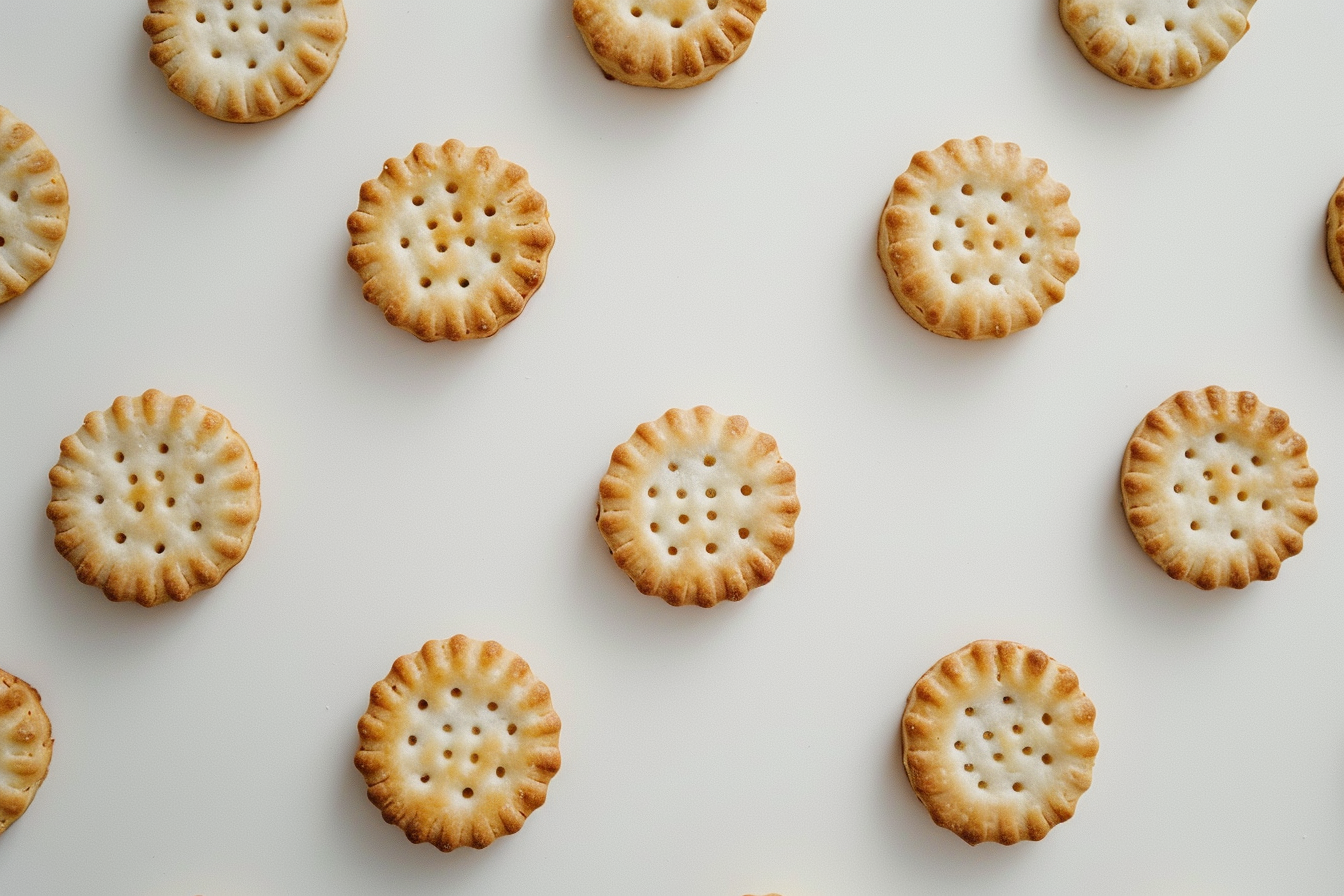 Image gratuite Biscuits apéritifs sur fond blanc 3