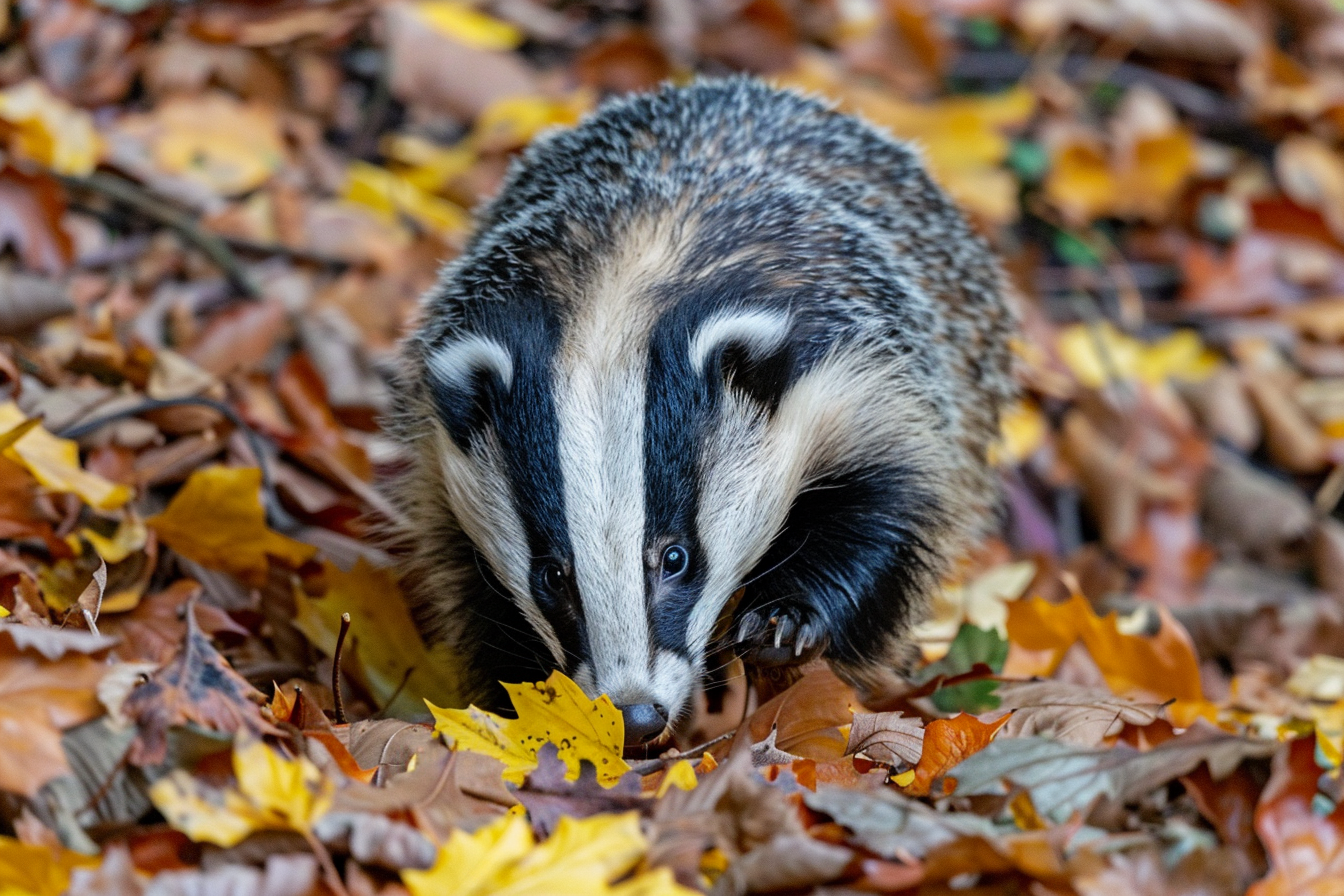 Image gratuite Blaireau cherchant de la nourriture 2